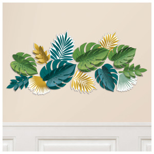 FET feuilles decoratives couleurs assorties