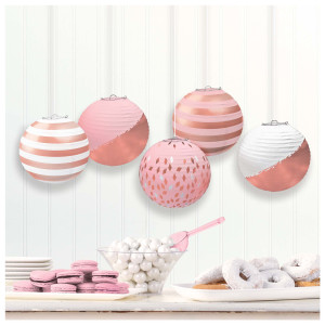 FET lanterne rose gold 5x