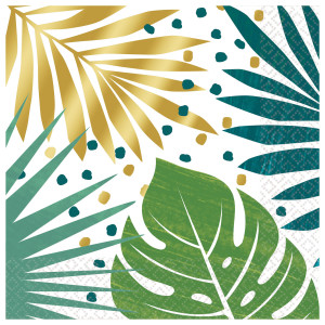 FET napkin avec feuilles