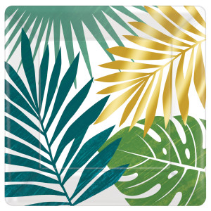 FET petites assiettes en carton  avec differentes feuilles 7