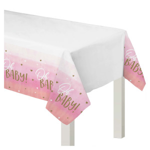 FET nappe plastique rose oh baby