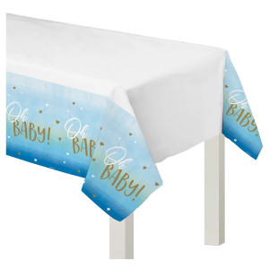 FET nappe plastique bleu oh baby