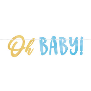 FET banderole avec lettrage oh baby liquidation