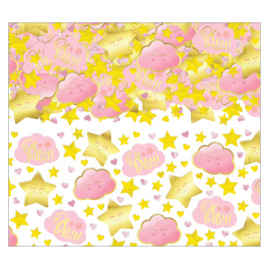 FET confettis shower rose etoile or