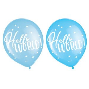 FET ballon bleu shower hello world