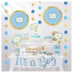 FET kit de decoration shower bleu pastel