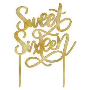 FET decoration pour gateaux sweet sixteen