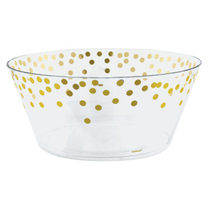 FET bol transparent pointillé dorés