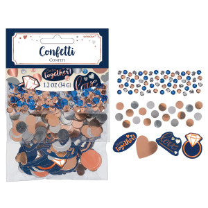 FET confettis mariage bleu marin