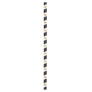 FET paille en papier cinema avec étoile or