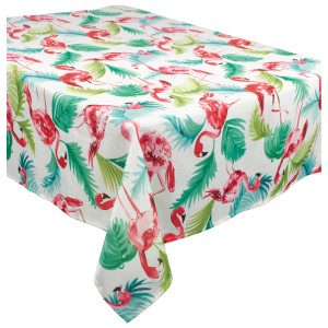 FET nappe en tissu flamants rose