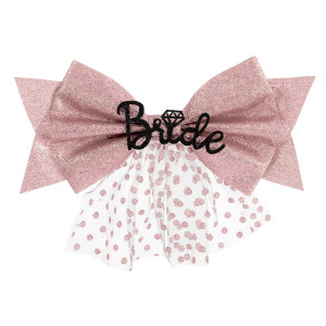 FET clip boucle rose bride