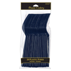 FET fourchette bleu navy 20x