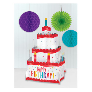 FET centre de table gateaux happy birthday