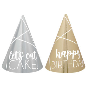 FET mini chapeau argent et or