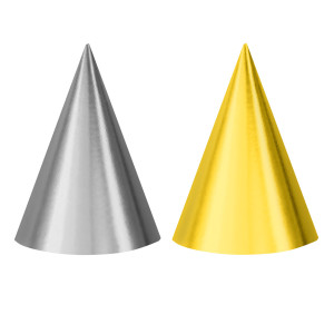 FET chapeau de fete argent et or