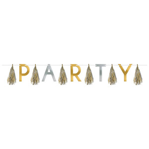 FET guirlande party or et argent