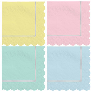FET petite napkin contour ondule couleur pastel