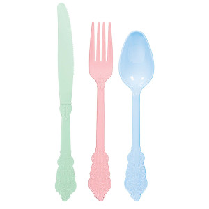 FET ensemble ustencils couleurs pastels