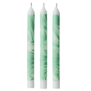 FET paquet chandelle vert menthe marbre