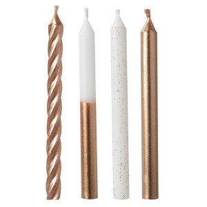 FET paquet chandelle blanc et rose vintage