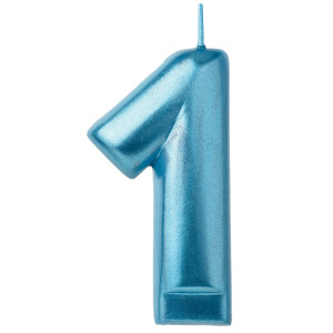 FET chandelle 1 bleu metalique