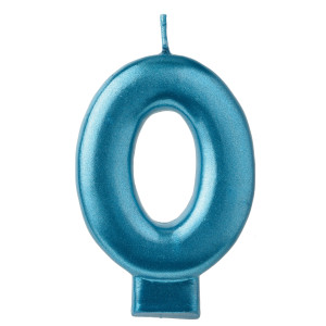 FET chandelle 0 bleu metalique