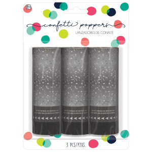 FET lance confettis argent