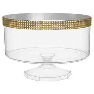 FET bolle en plastique avec contour or 