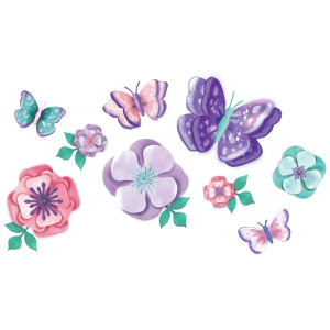 FET décorations de fleurs de papier papillon