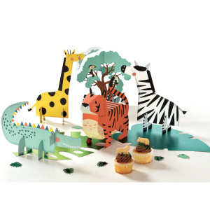 FET deco de table animaux zoo