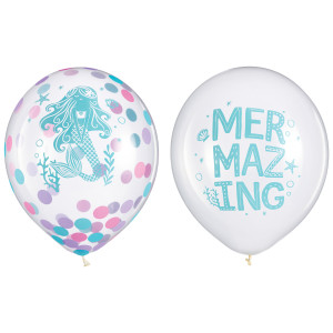 FET ballon avec confetti a l'interieur sirene