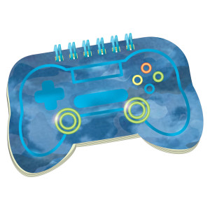 FET carnet de notes en forme de jeu video avec spirale