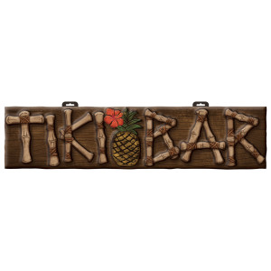 FET decoration murale enseigne tiki bar plastique