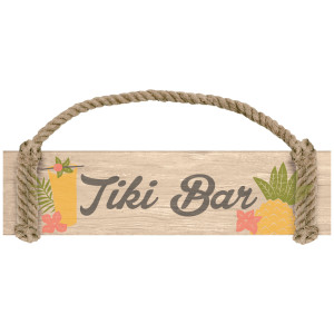 FET plaque en bois tiki bar