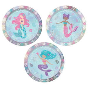 FET assiettes p sirene brillants