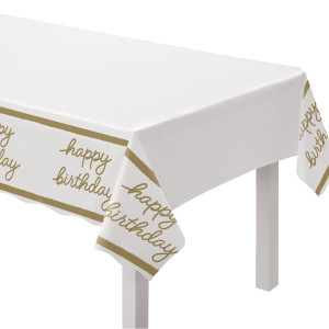 FET nappe plastique anniversaire age d'or