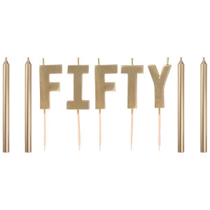 FET chandelle d'aniversaire 50e
