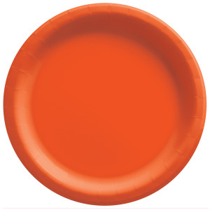 FET assiette en papier orange