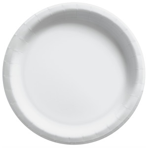FET assiette en carton 8.5in blanc