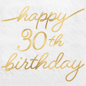 FET serviette pour breuvage anniv 30