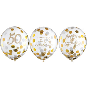 FET ballon aniversaire 50 latex