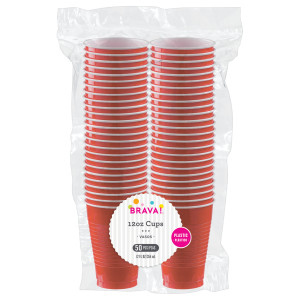 FET verre 12oz 50pcs rouge