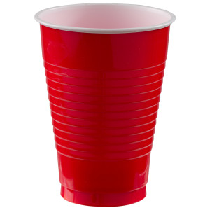 FET 20pk verre rouge en plastique