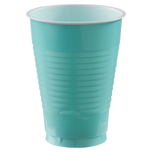FET verre en plastique aqua 20pk