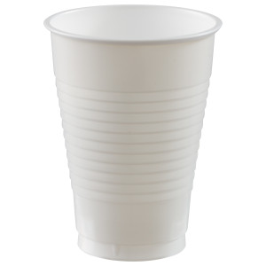 FET verre en plastique blanche 20pk