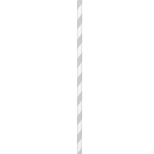 FET paille en papier 50x argent