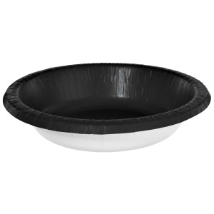 FET assiette en papier noir