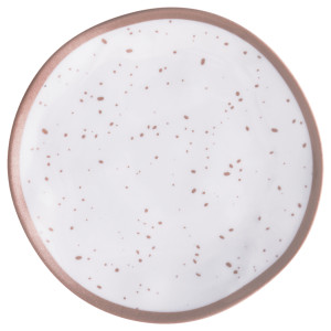 FET assiette blanc rose doré