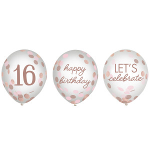 FET ballon latex 16 ans rose
